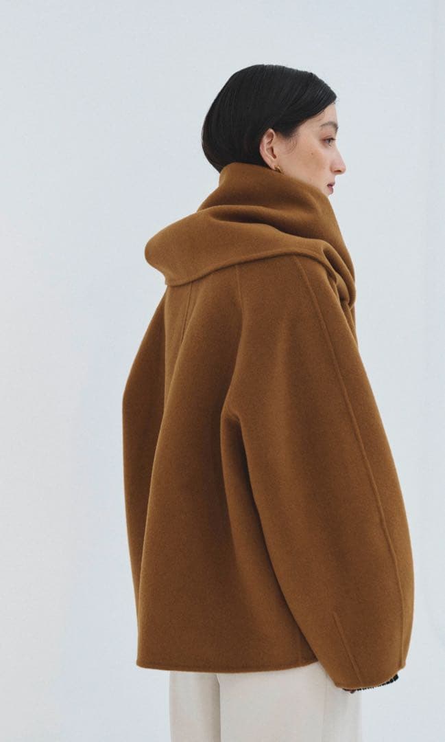 新品CLORE＋クロレ カシミアブレンドストールコート - メルカリ