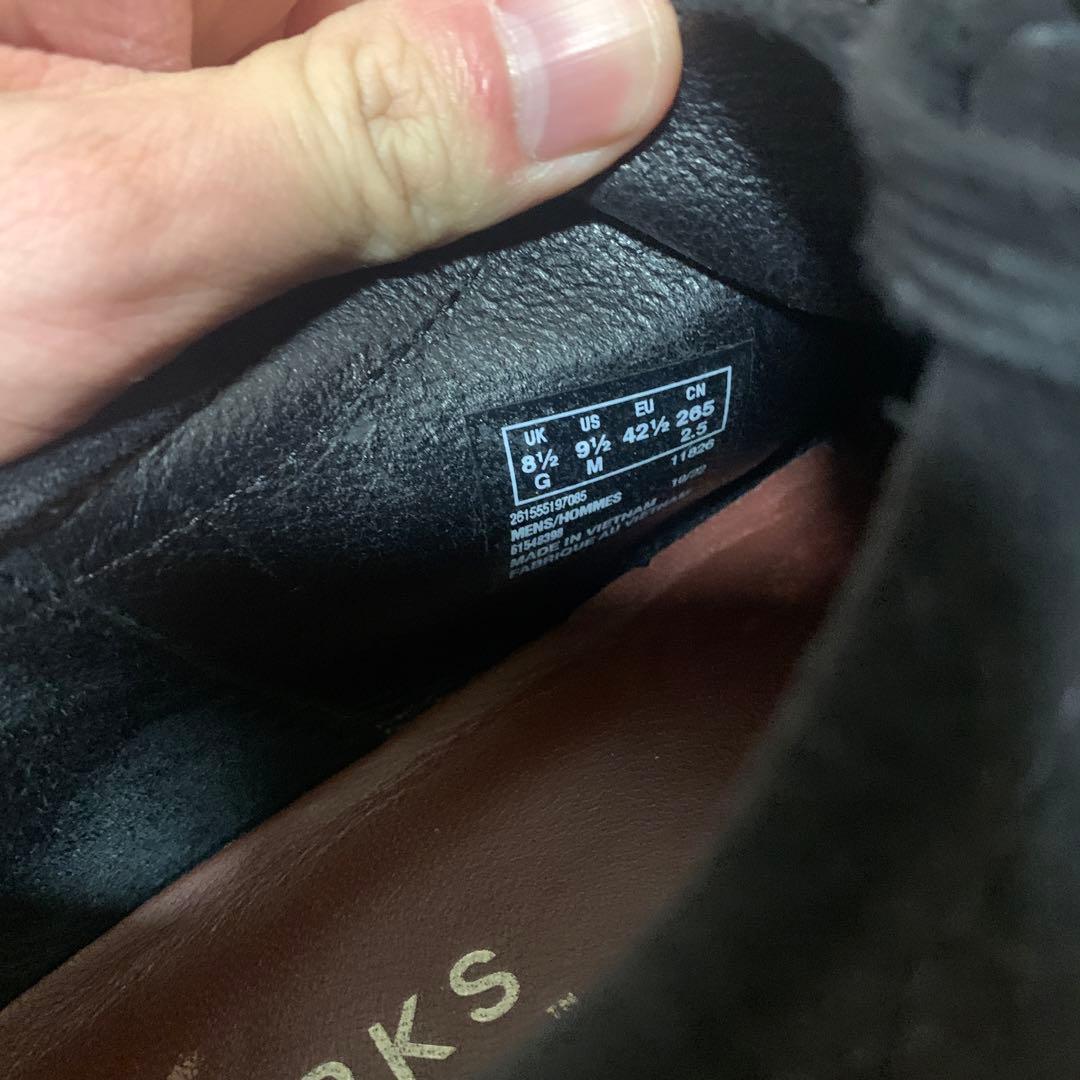 靴 clarks wallabee Black 27.5cm