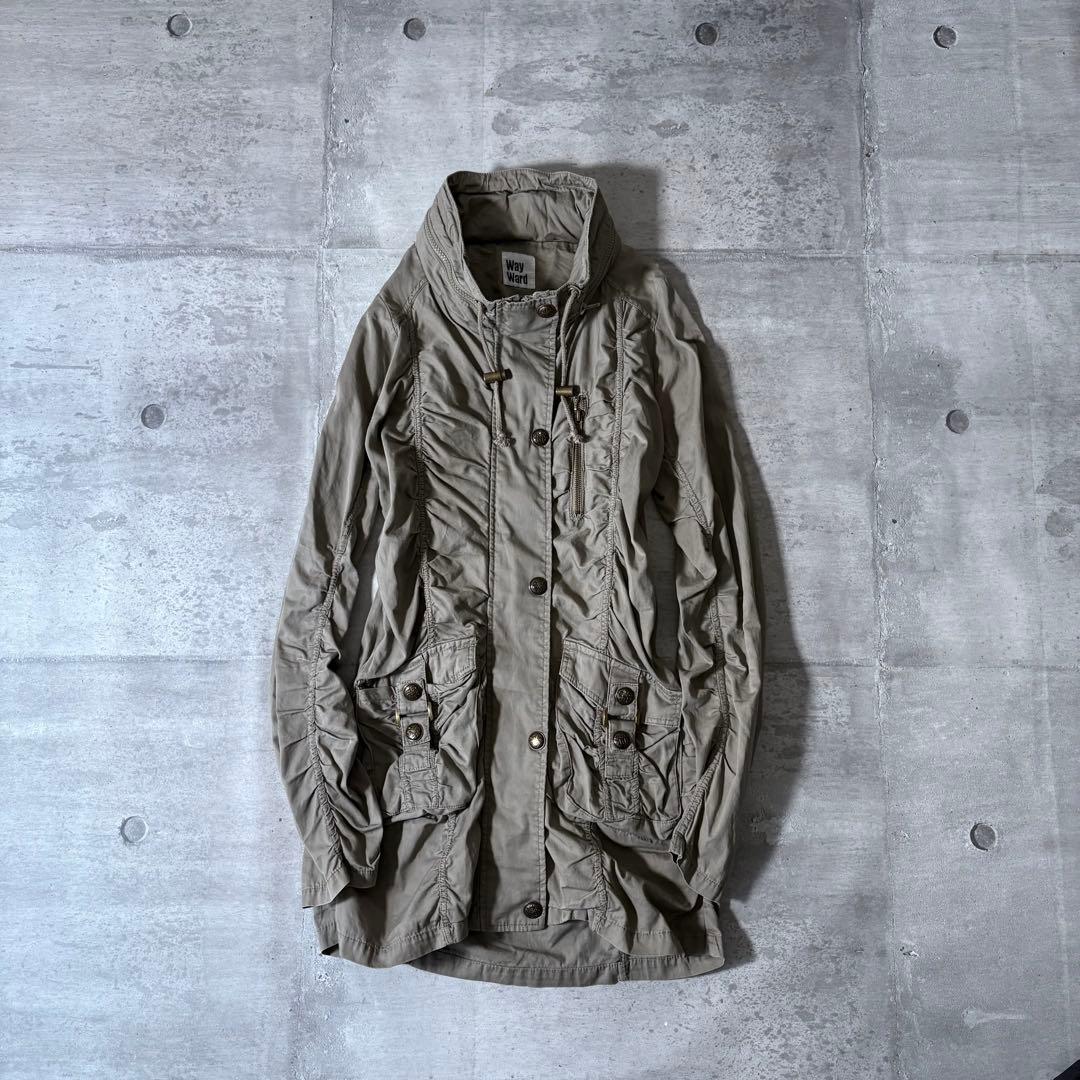 00s ミリタリージャケット シャーリング 平成ギャル goa系 ギミックy2k