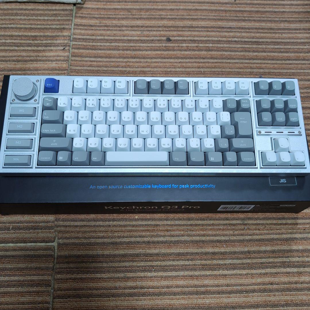 ほぼ新品 Keychron Q3 Pro SE 日本語配列 茶軸 Keychron Q3 Pro 特別版 QMK/VIA ワイヤレス カスタム・メカニカル