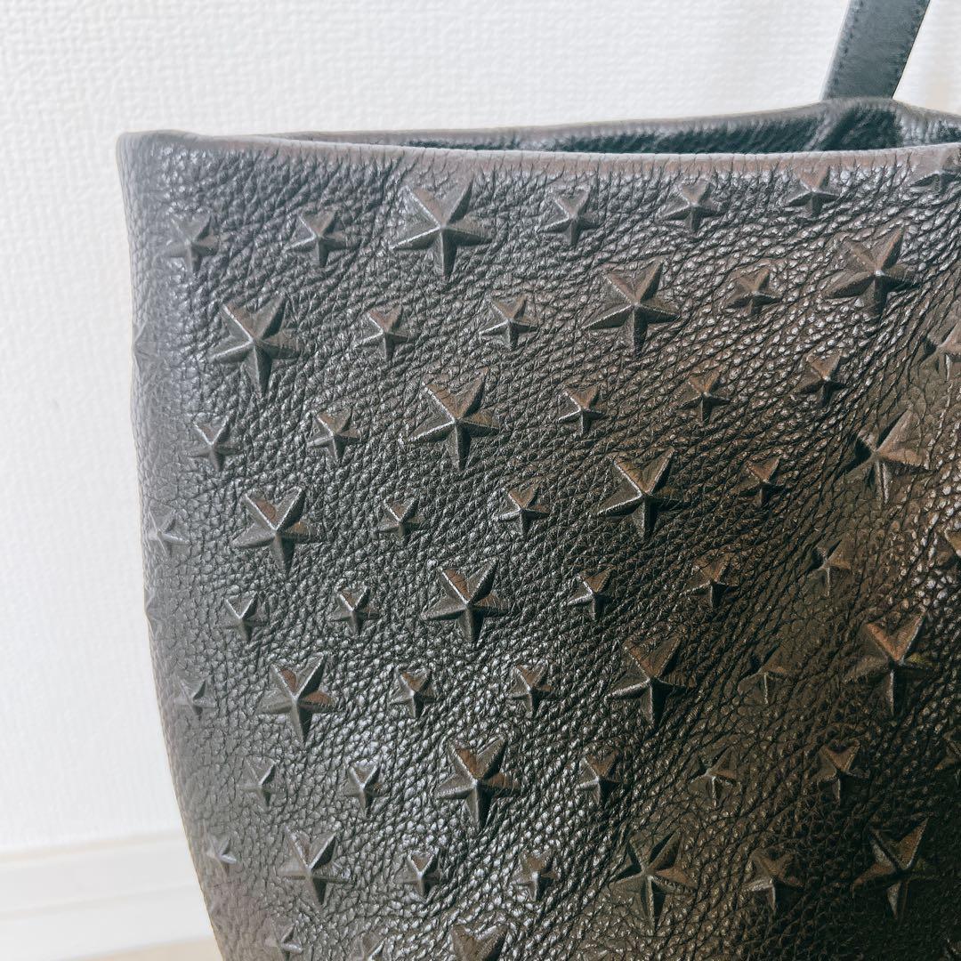 大容量✨ ジミーチュウ ピムリコ スターエンボス トートバッグ 黒 迷彩