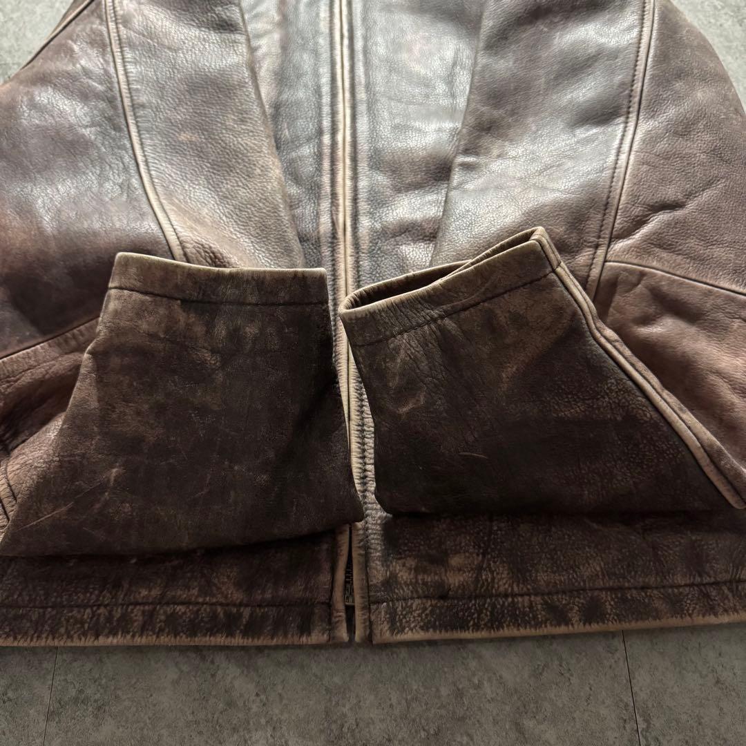 90s OLD GAP L シングルライダース プレミアムスタンダード レザー