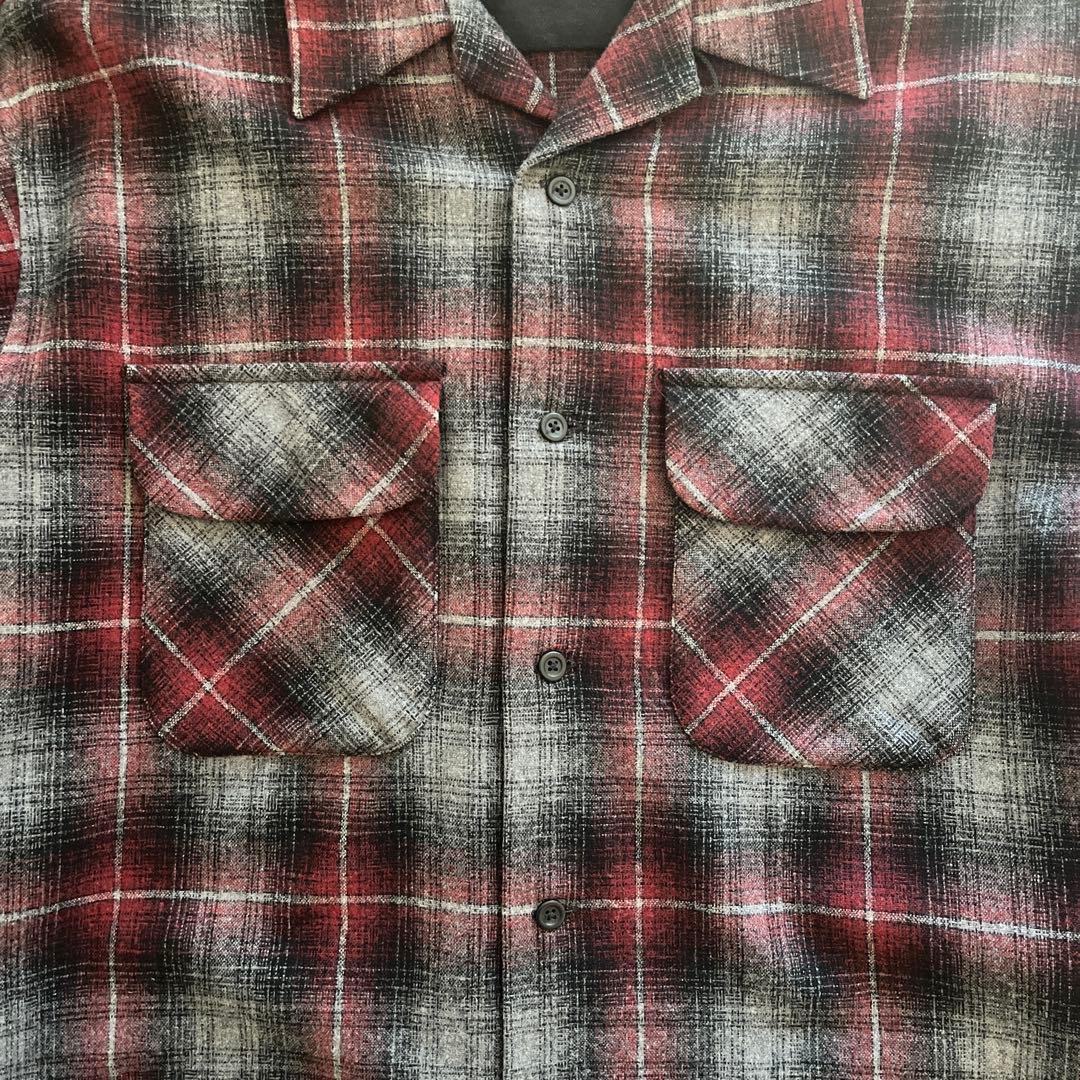 L*a様 -PENDLETON- open collar wool check