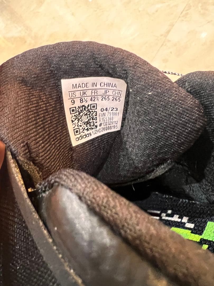 adidasスパイクシューズ ブラックイエロー 美品 26.5cm 最終値下げ中