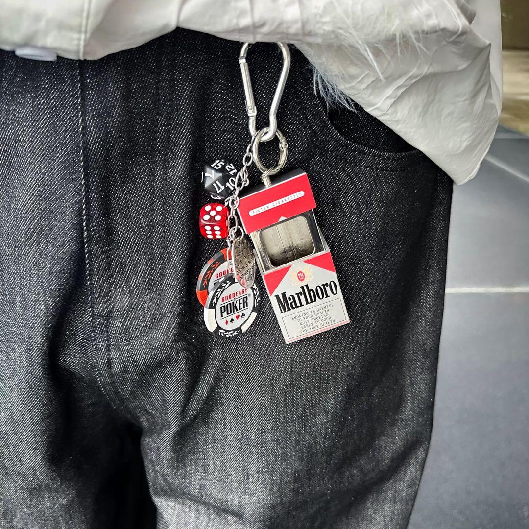 marlboro carabinerカラビナ ウォレットチェーン キーホルダー - メルカリ
