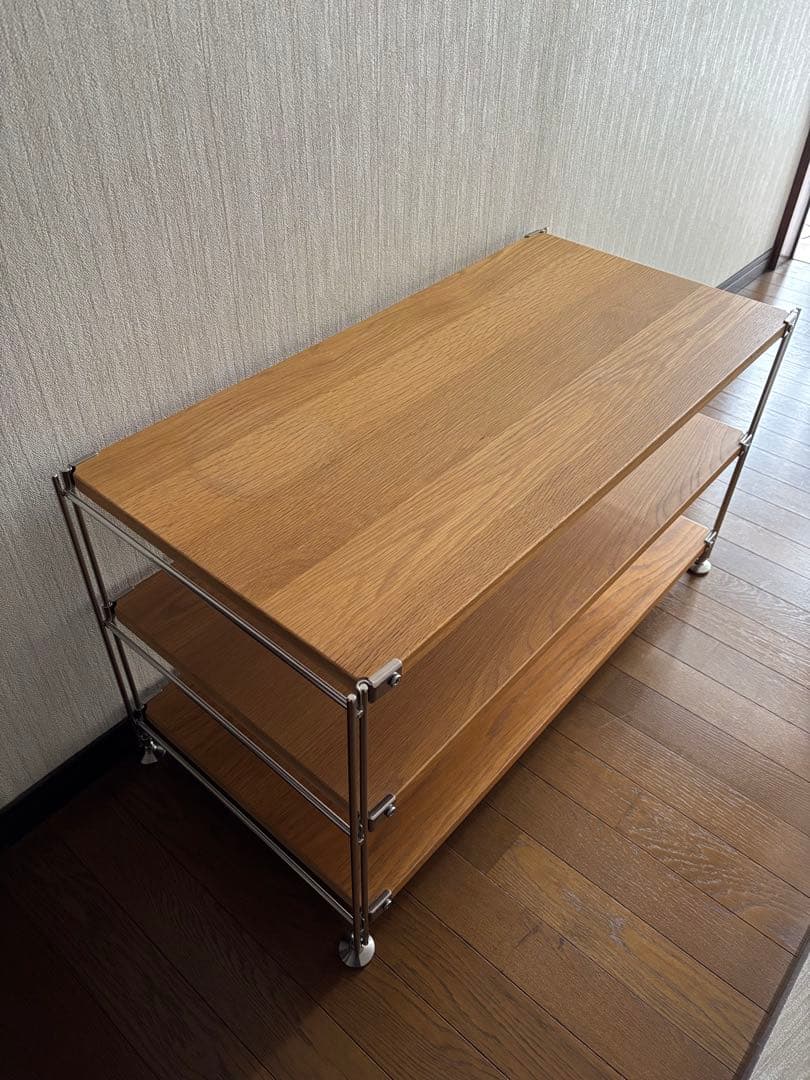 無印良品 ステンレスユニットシェルフ オーク材 幅84cm ステンレスユニットシェルフ オーク材棚セット 小 | 無印良品