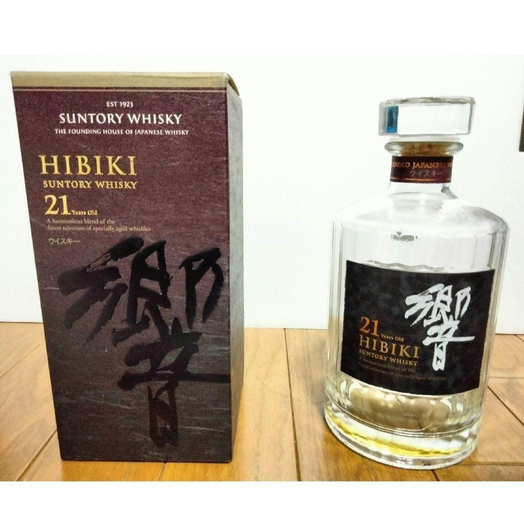 残量有・未洗浄】「サントリー 響 21年」空き瓶・箱 - メルカリ