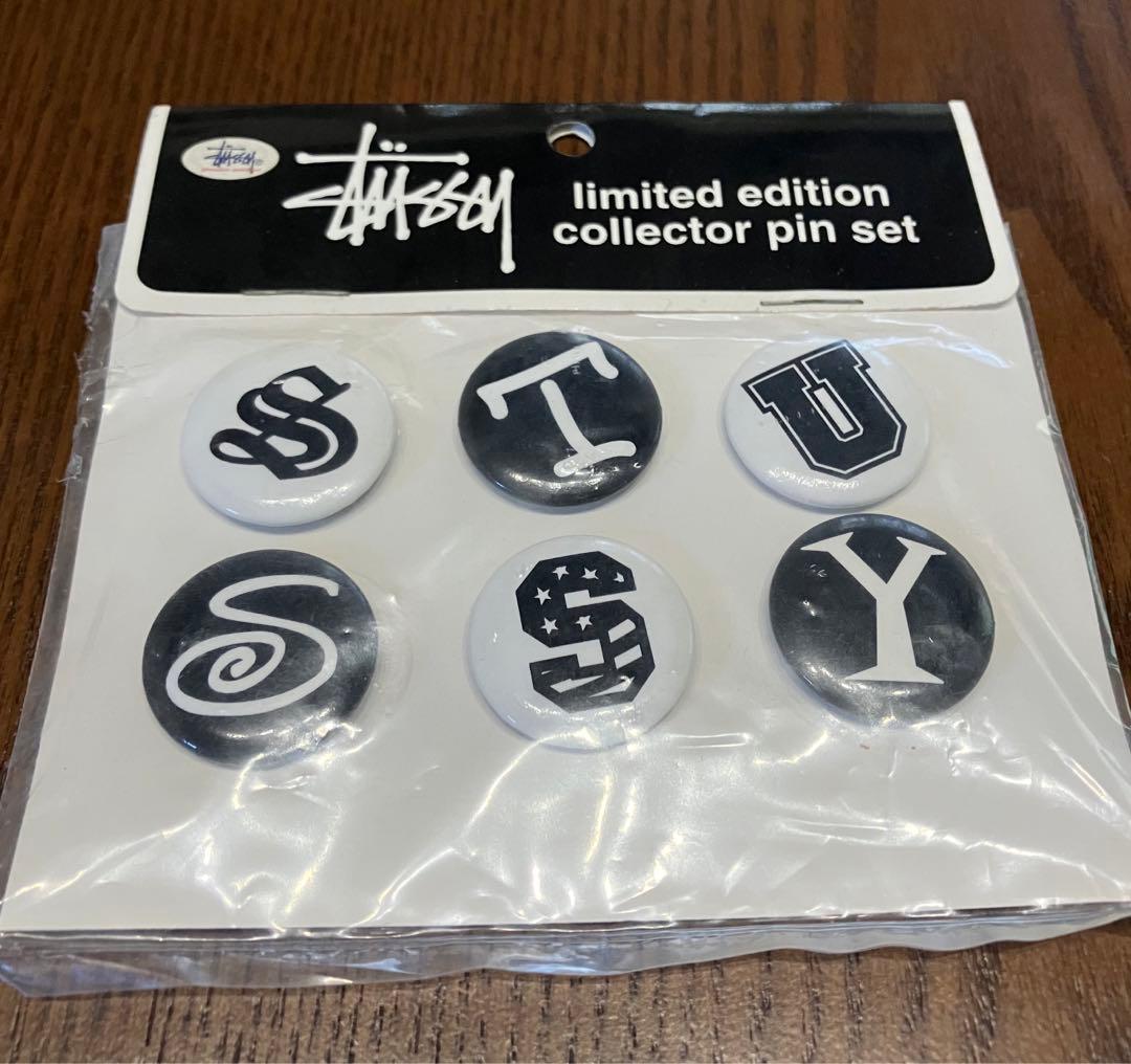 最終価格 stussy 缶バッジ セット 新品 未開封 - メルカリ
