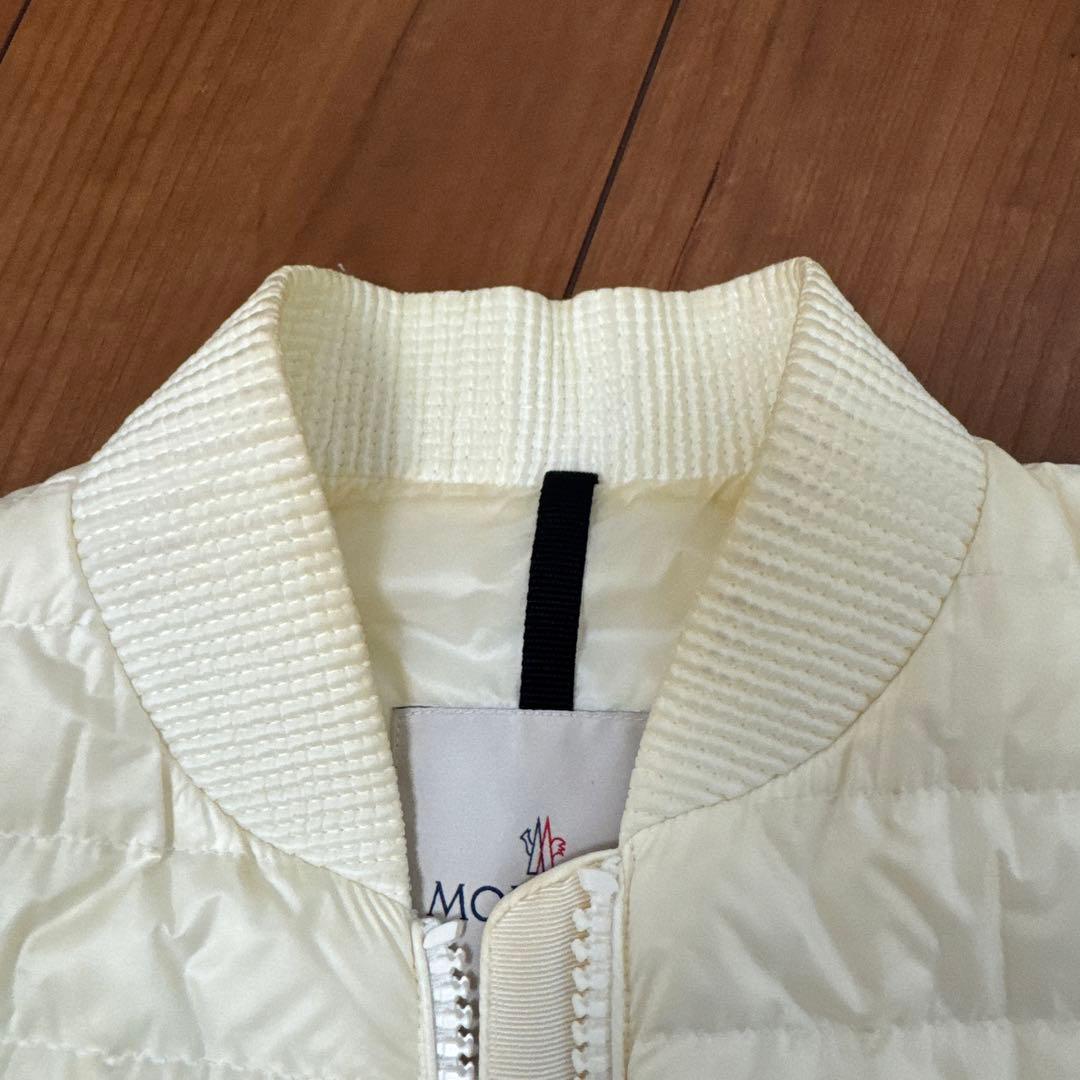 MONCLER モンクレール】アイボリーダウンジャケット(やや汚れあり)