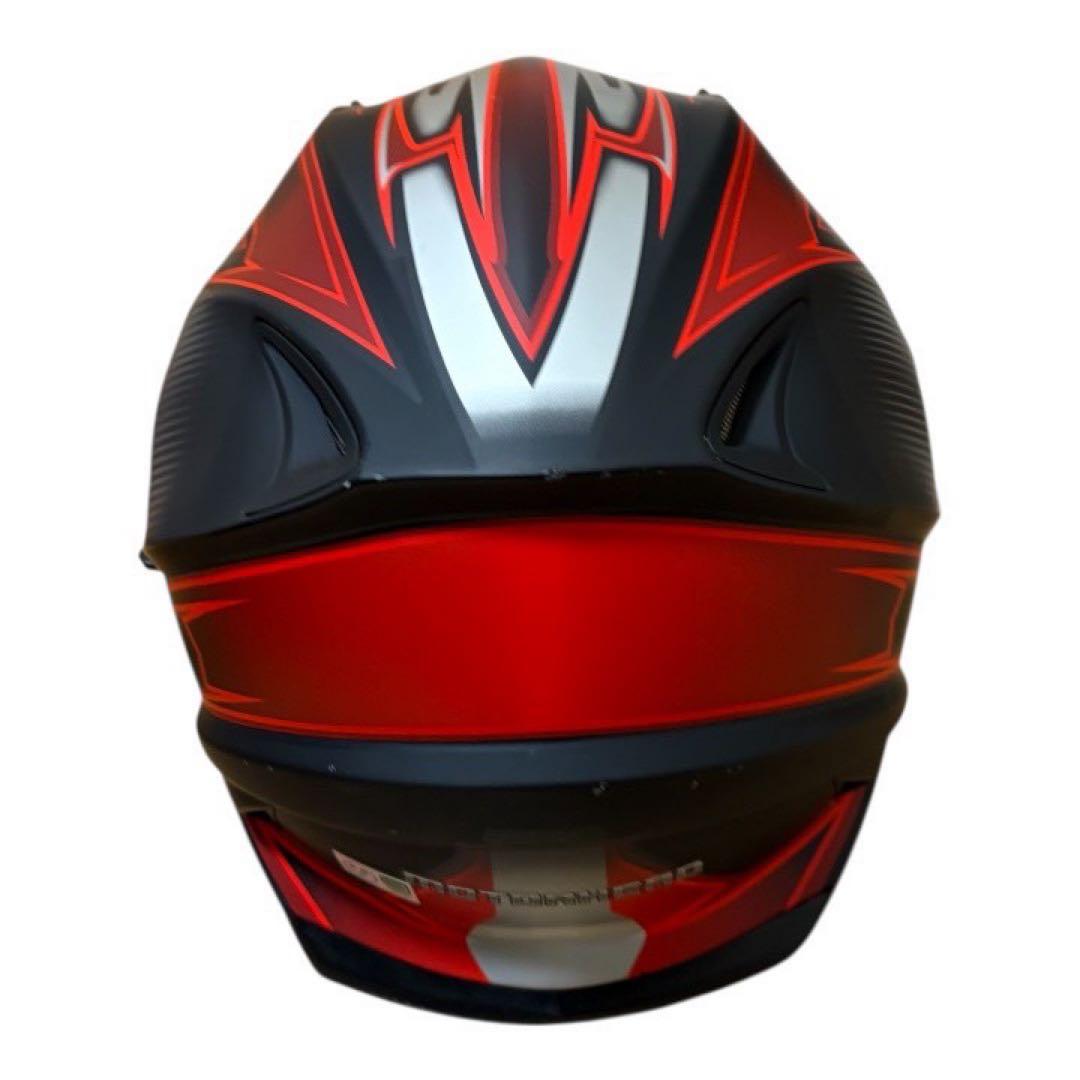 フルフェイスヘルメット 赤黒グラフィック - メルカリ