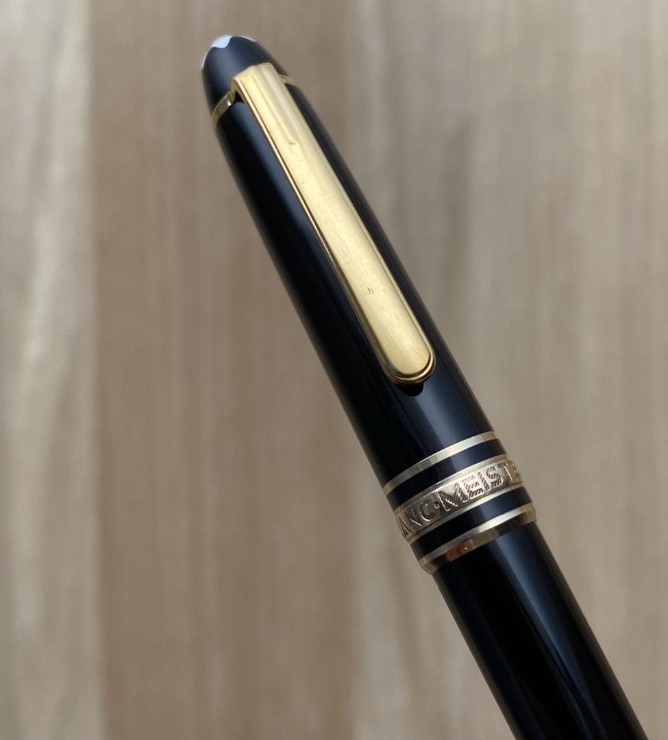 美品 モンブラン 116 モーツァルト ゴールドx黒 ボールペン 純正