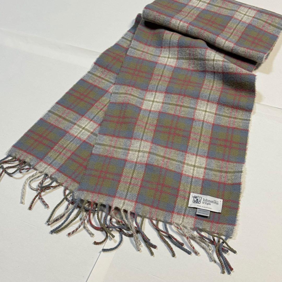 Johnstons of Elgin ラムウールマフラー スコットランド製 - メルカリ