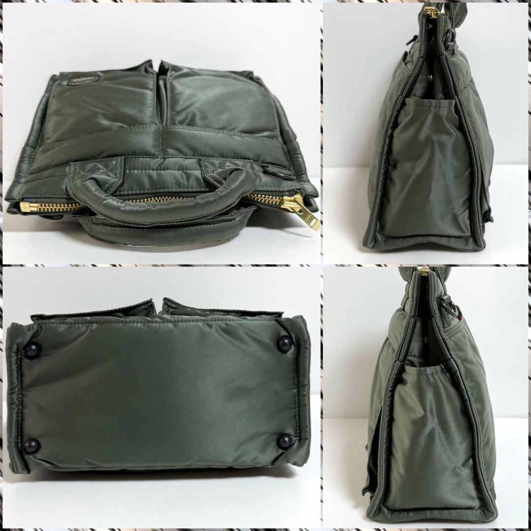 人気 PORTER TANKER SQUARE TOTE BAG セージグリーン - メルカリ