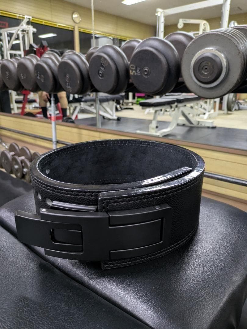 レバーアクションベルト 可変式パワーベルト オールブラック 13mm M