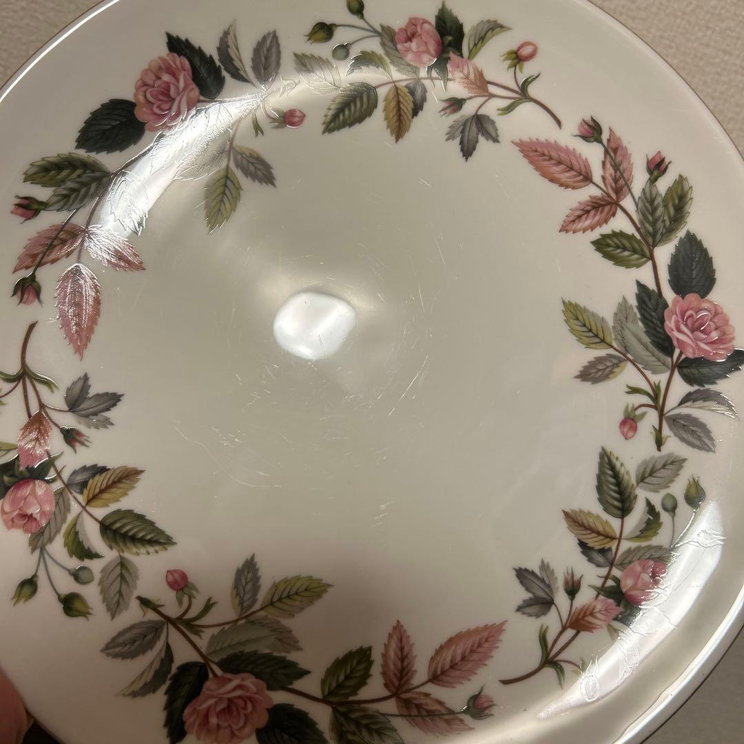 ウェッジウッド　ハサウェイローズ　ディナープレート　24.5cm