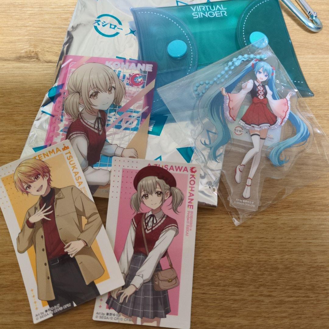 プロセカ 初音ミク スシロー コラボ マルチポーチ ステッカー - メルカリ
