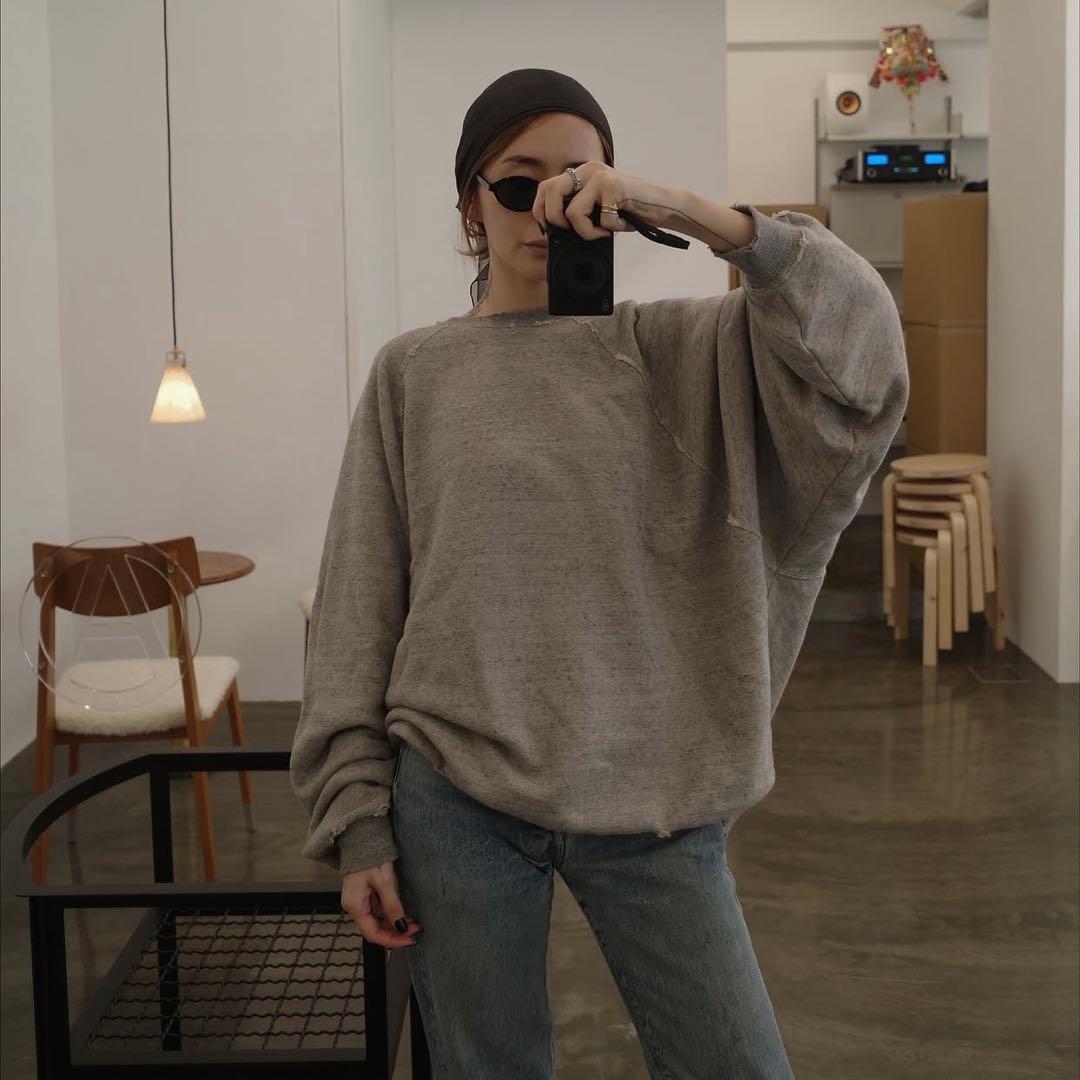 LON TWO SIDE SWEATSHIRT #04 Top Gray - メルカリ