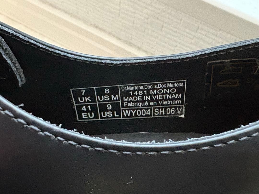 Dr.Martens 1461 MONO 3ホールシューズ　25.5cm UK7