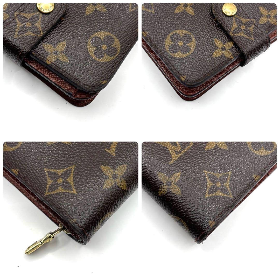 ルイヴィトン モノグラム コンパクトジップ ラウンドファスナー 二