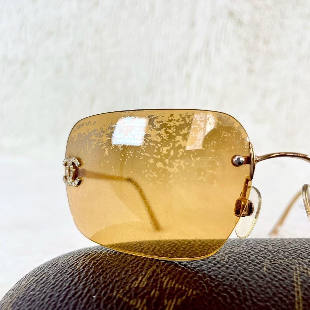 CHANEL サングラス 4017-D オレンジレンズ ゴールドフレーム - メルカリ