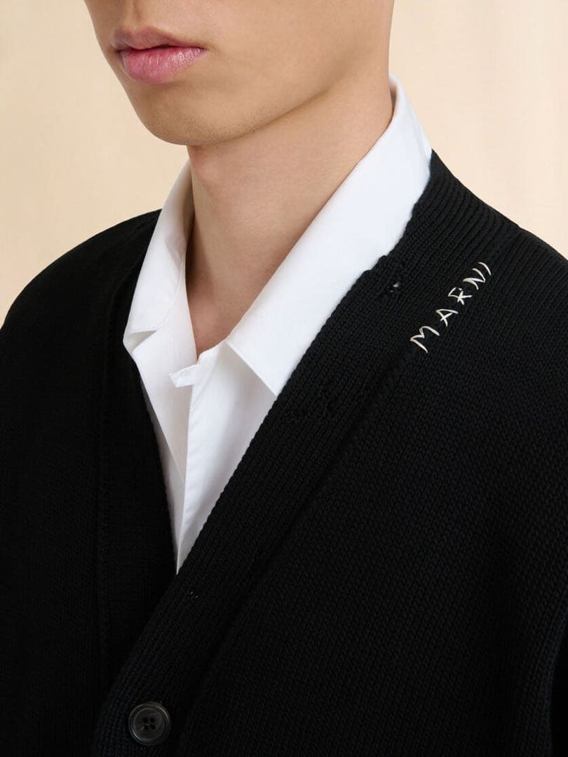 MARNI マルニ ダメージニットカーディガン 46サイズ - メルカリ