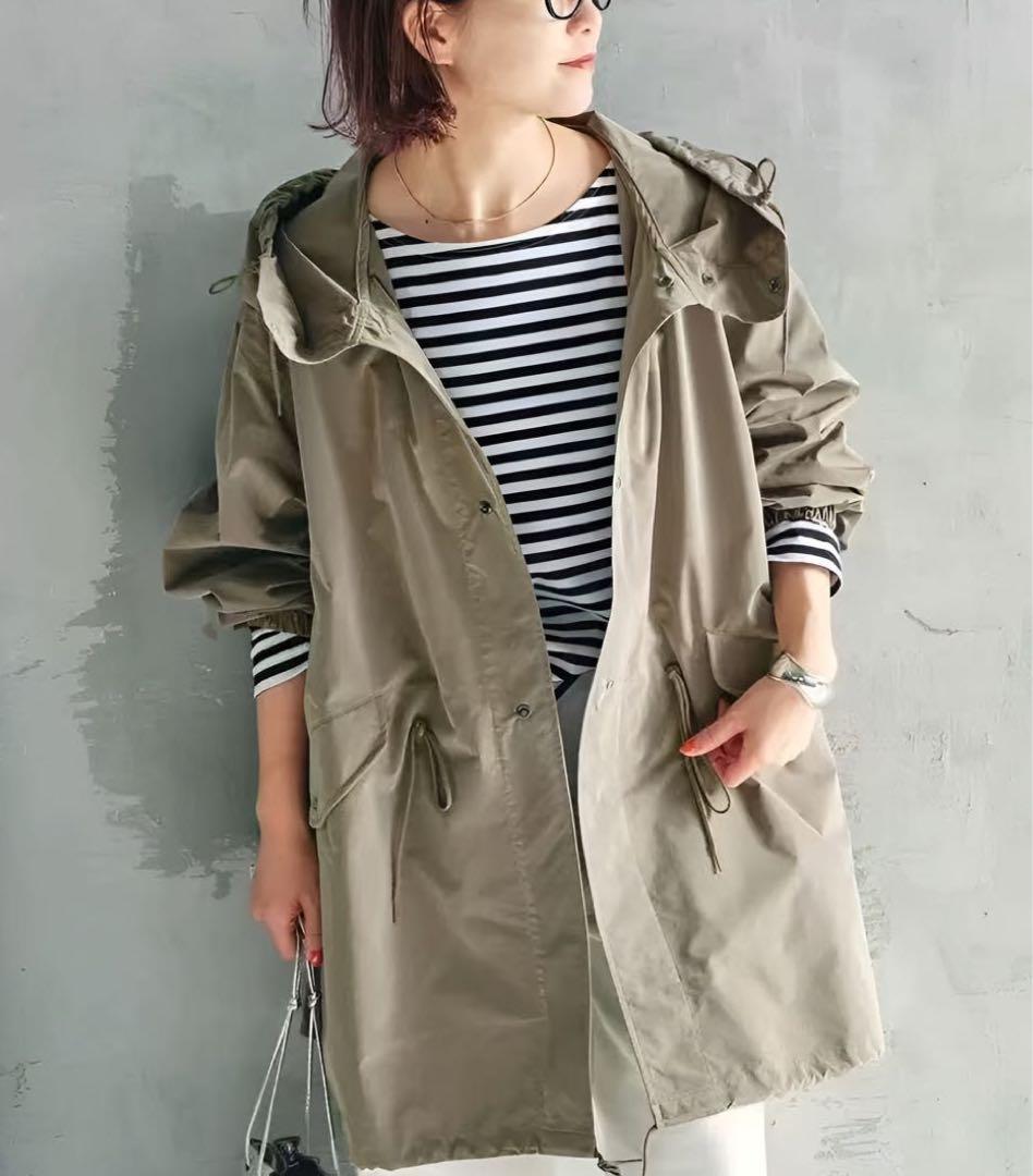 Spick & Span 撥水カモスノーパーカーコート 追加》P/Ny 撥水スノーカモパーカーコート（ミリタリー）｜Spick and