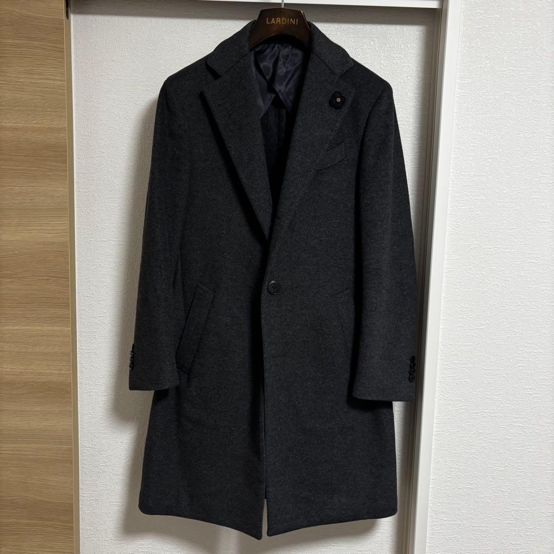 ラルディーニ ウールチェスターコート グレー 44 LARDINI（ラルディーニ）今までもこれからも 長く使っていただける