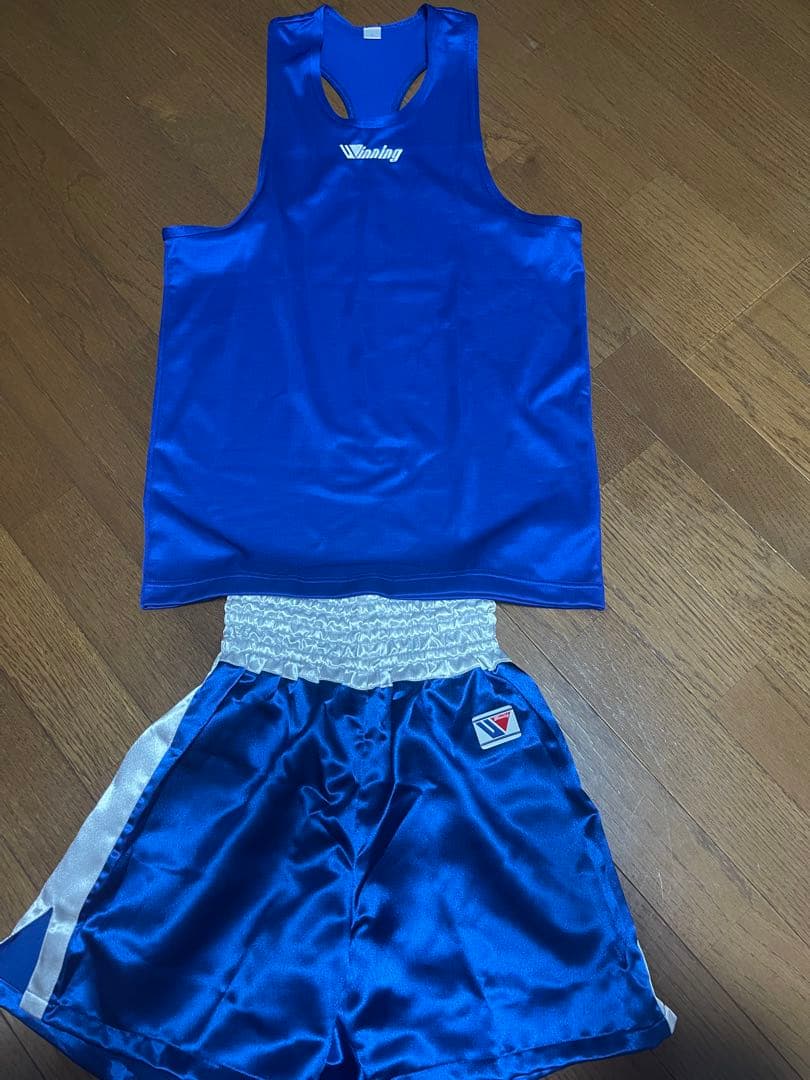 winning ボクシング公式 ユニフォーム青 S-M - メルカリ