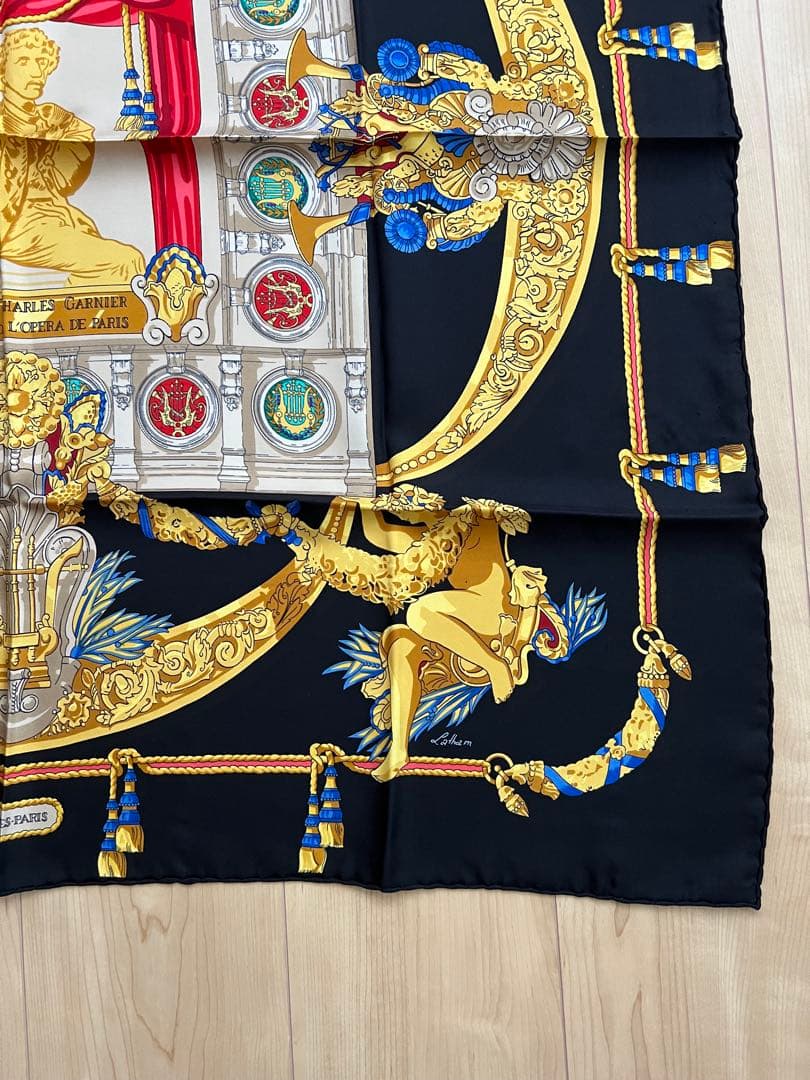 【美品】エルメス　カレ90 『シャルルガルニエへの賛辞』