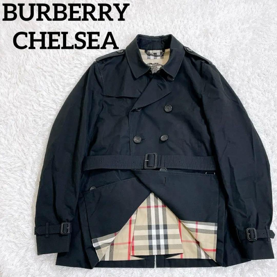 バーバリー メンズトレンチコート chelsea ショート ノバチェック XL BURBERRY（バーバリー） メンズ アウター トレンチコート 冬 ビジネス