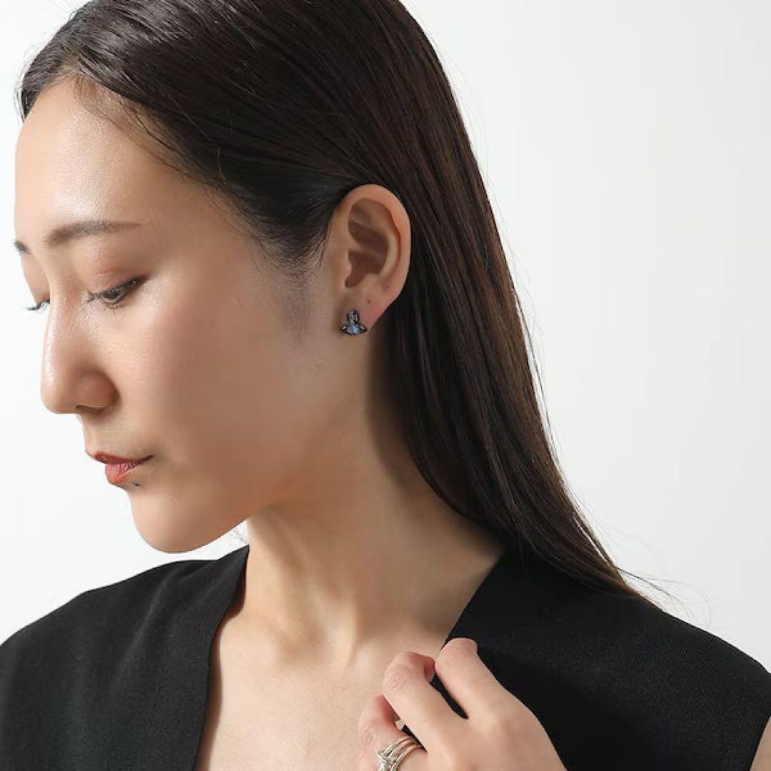 Vivienn ヴィヴィアン ビビアン ピアス 片耳 ブルー 青 - メルカリ