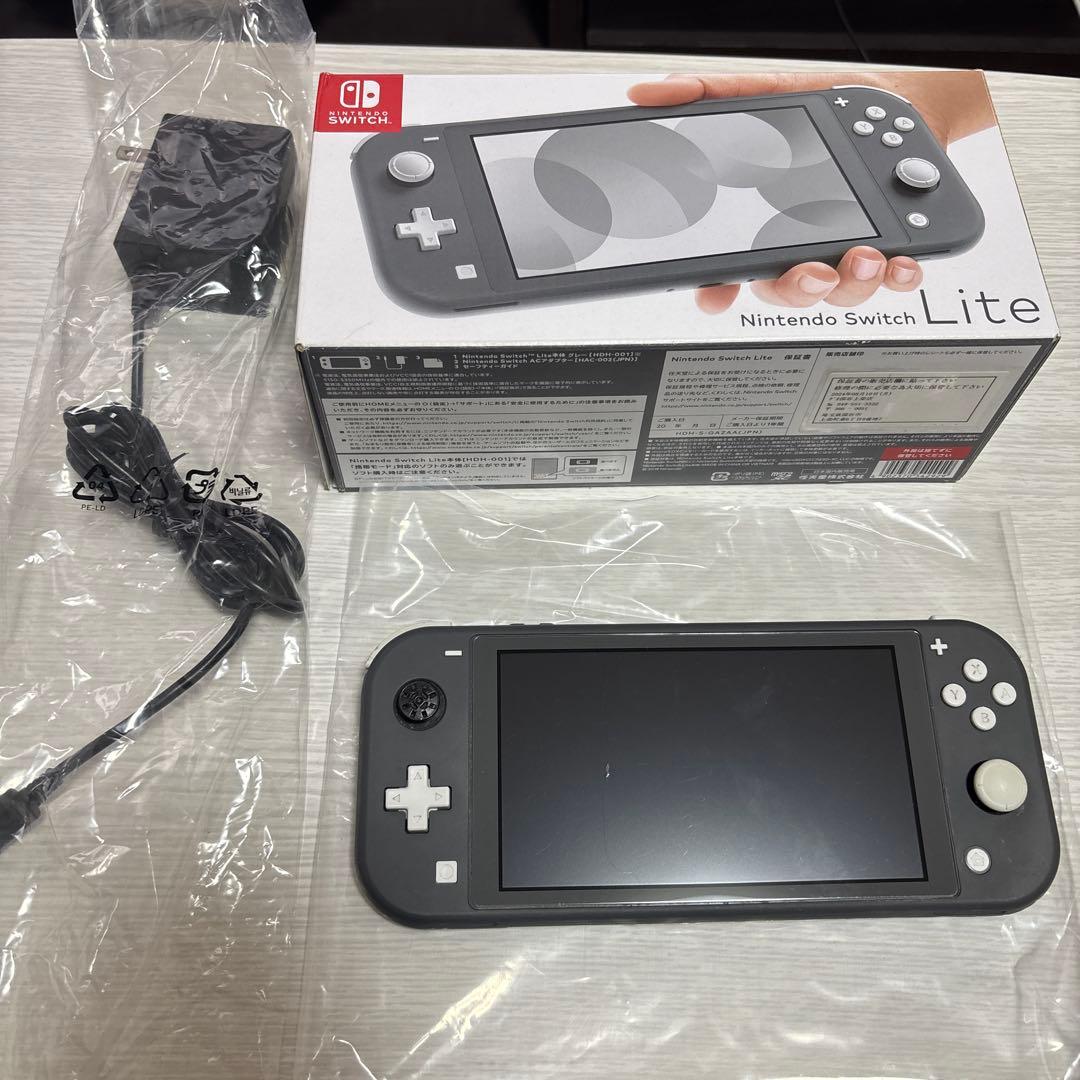Nintendo Switch Lite グレー 本体 ジャンク - メルカリ