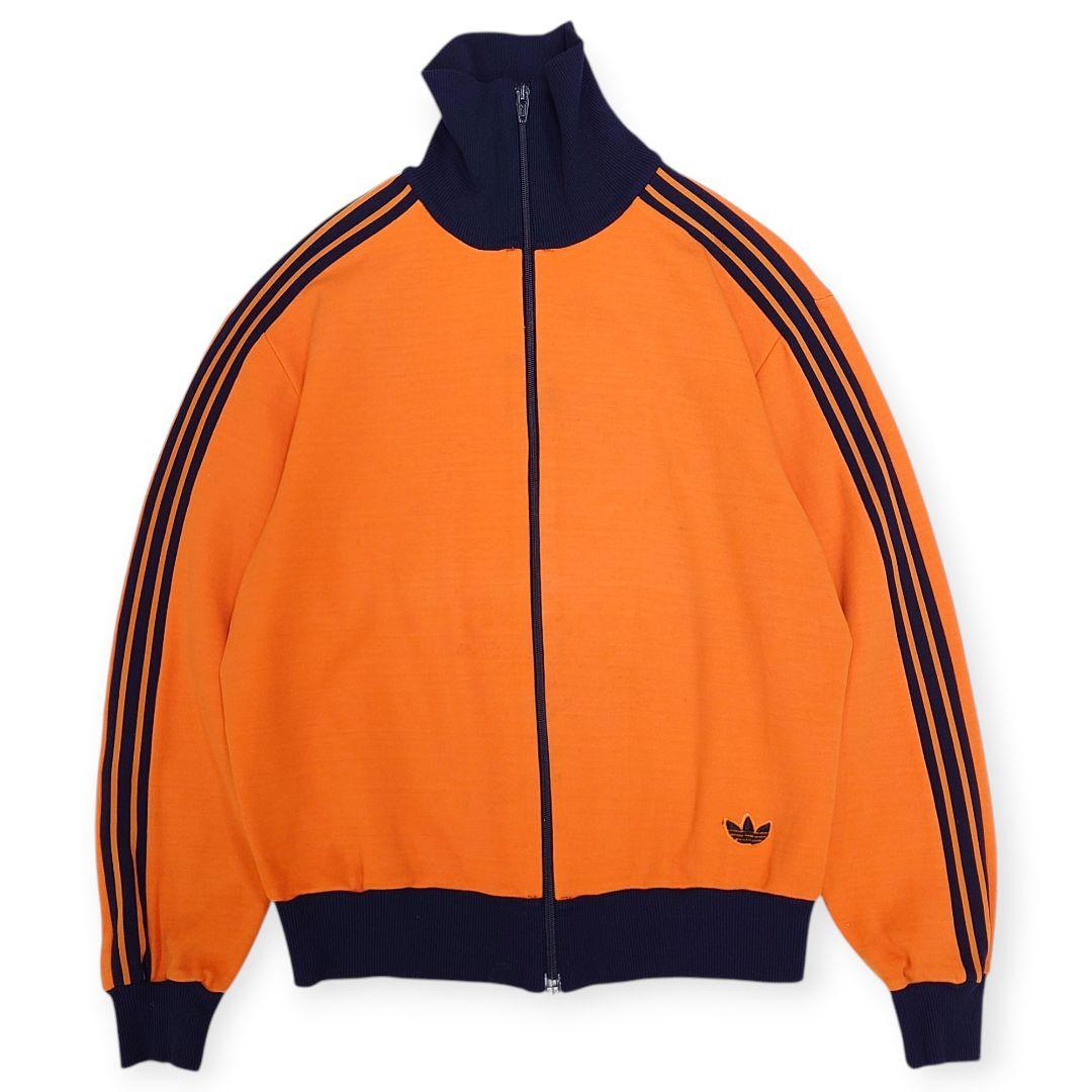 【70s】ADIDAS アディダス 小松菜奈 同型同色 トラックジャケット 70s小松菜奈】アディダス刺繍トラックジャケット古着ジャージトップ