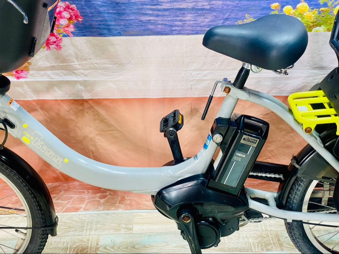 パスキス12AH⭐️激レアモデル！ヤマハ子供乗せ電動アシスト自転車