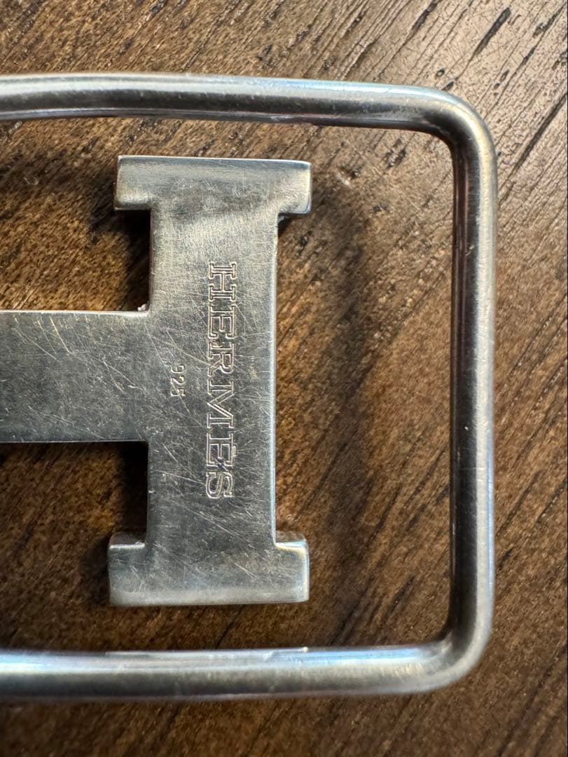 HERMES H型マネークリップ ステンレス 中古・古着通販】HERMES (エルメス) Hロゴ マネークリップ シルバー