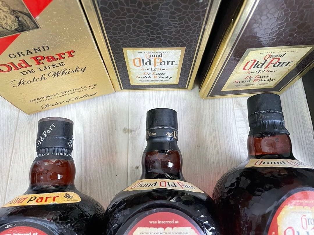オールドパー古酒Grand Old Parr 12年15年スコッチウイスキー3本