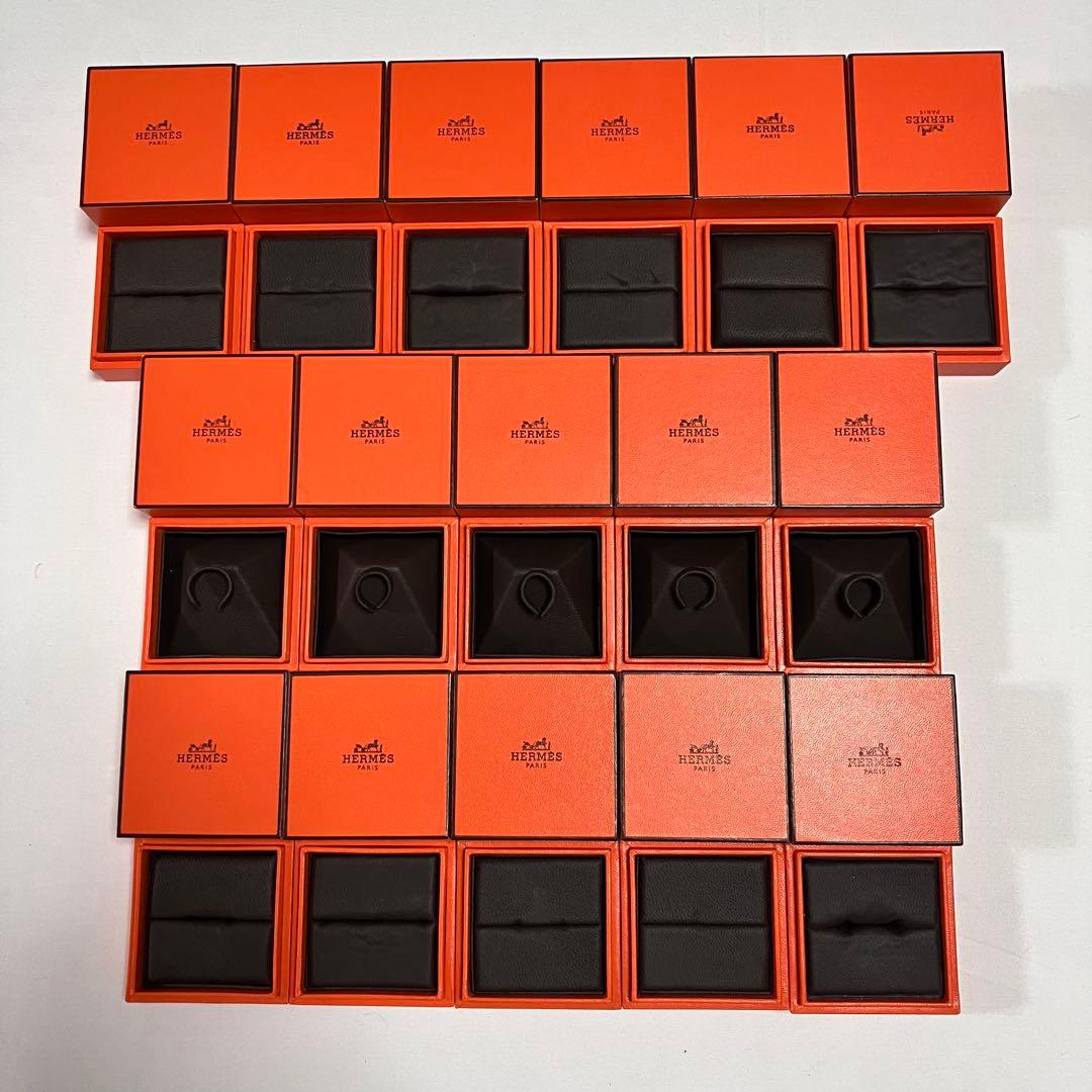 エルメス　リングケース　空箱　16点セット　レザー調　指輪入れ エルメス リングケース 空箱 16点セット レザー調 指輪入れ - メルカリ