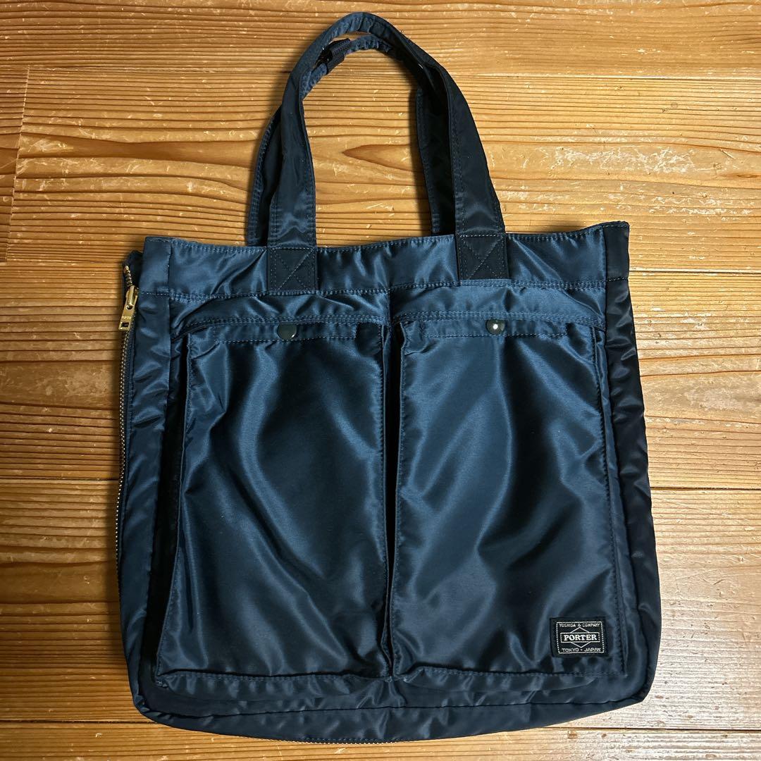 PORTER タンカー　2Way トートバッグ　ネイビー ポーター】最強すぎてまた買った。「タンカー」の2wayトートバッグっ