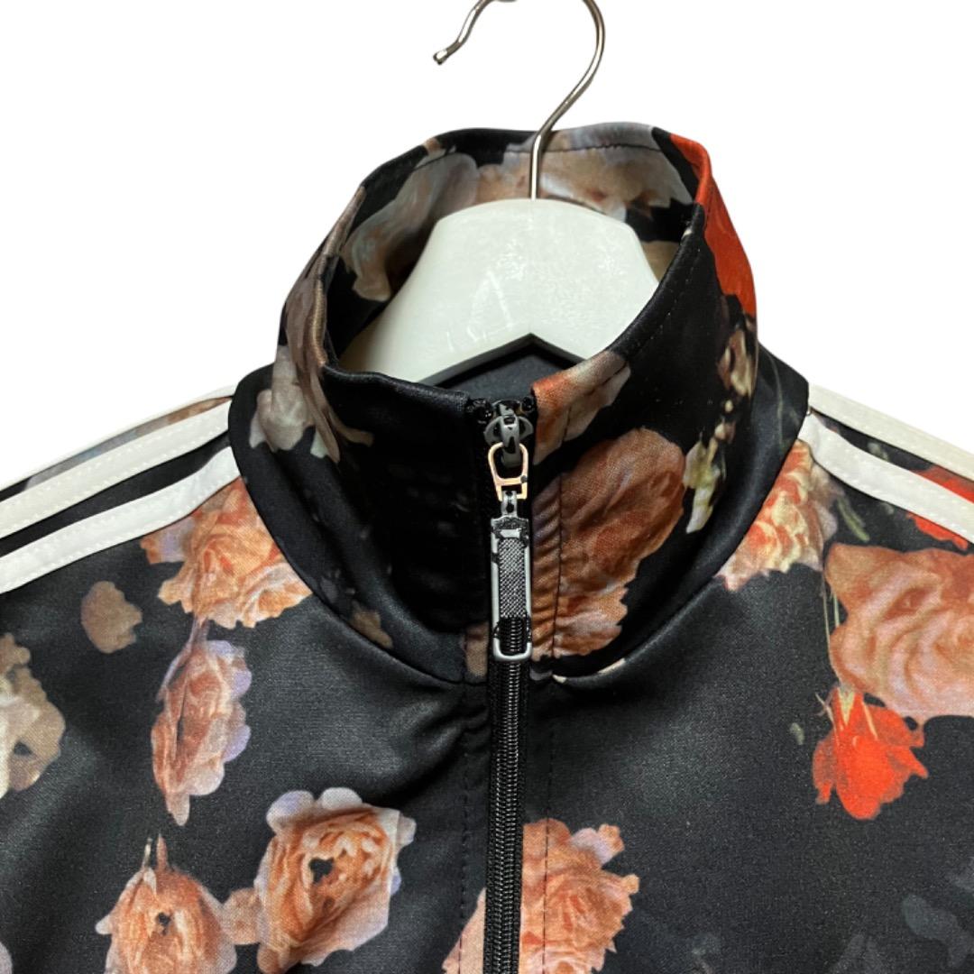 adidas 花柄トラックジャケット ファイヤーバード Sサイズ フラワー