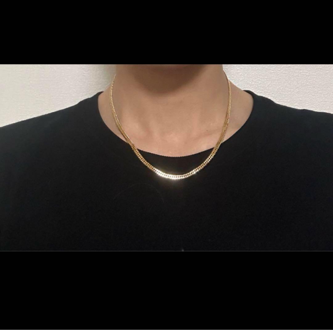 最終。k18 喜平ネックレス　19.3g 6面w