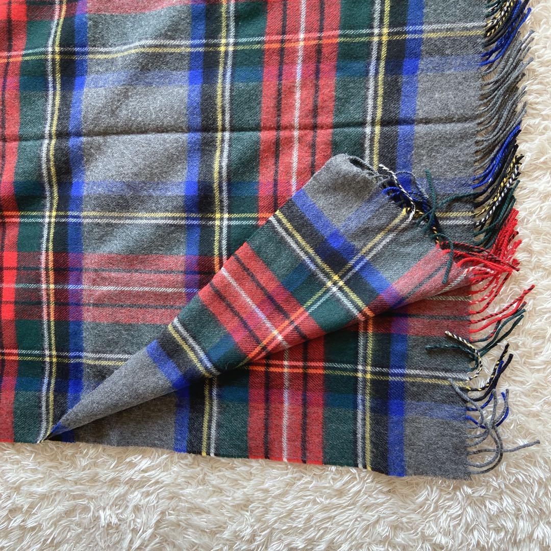 美品 ジョンストンズ カシミヤ大判ストール グレースチュワート