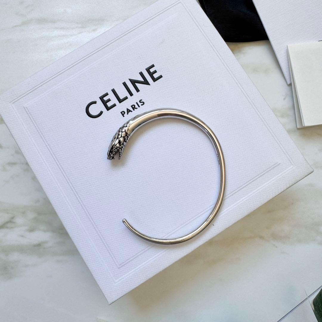 CELINE セリーヌ ブレスレット スネーク 蛇 レプタイル バングル 腕輪