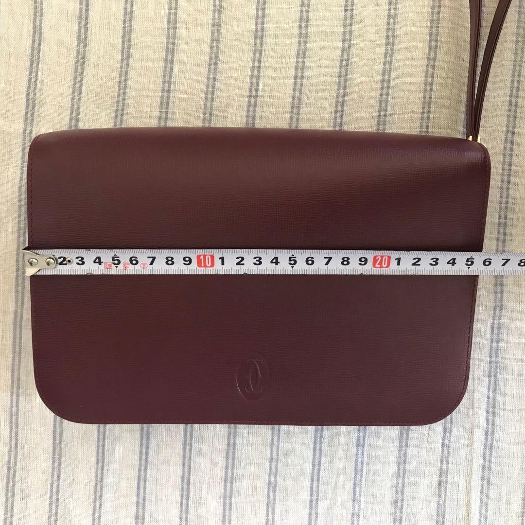 綺麗です☆】カルティエ マストライン イタリア製 クラッチバッグ ユニ