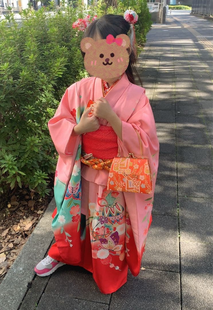 七五三　7歳　着物　フルセット　女の子　ピンク 楽天市場】七五三 着物 7歳 ブランド 四つ身着物セット Shikibu Roman