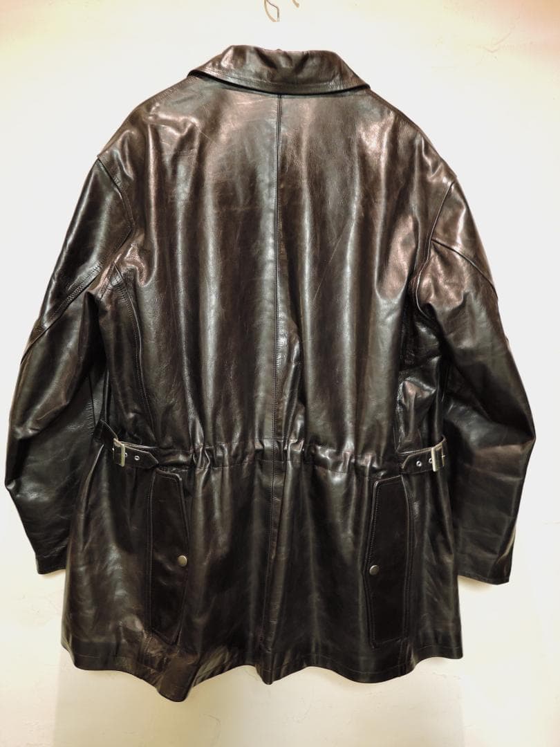Yohji Yamamoto 革ハーフコート 希少アーカイブコレクション - メルカリ