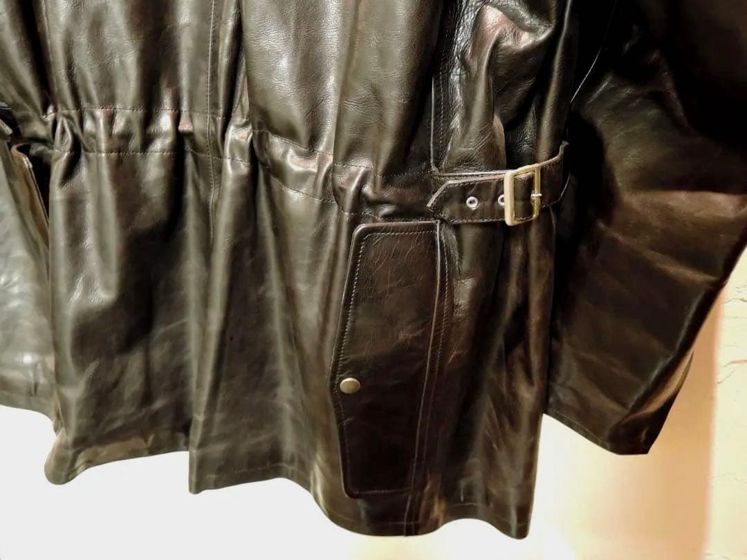 Yohji Yamamoto 革ハーフコート 希少アーカイブコレクション - メルカリ