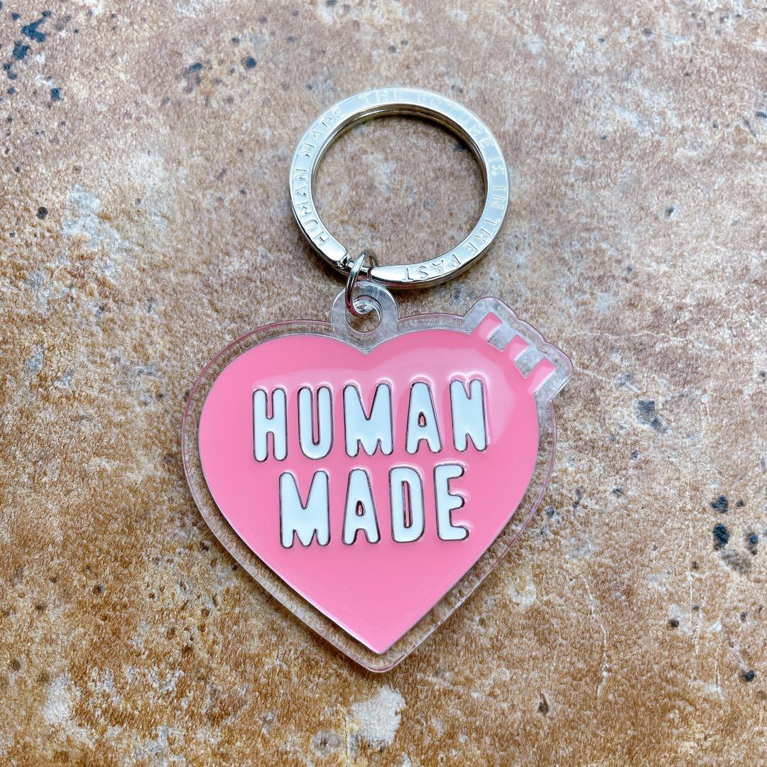 限定品】HUMAN MADEヒューマンメイド ハートアクリルキーホルダー