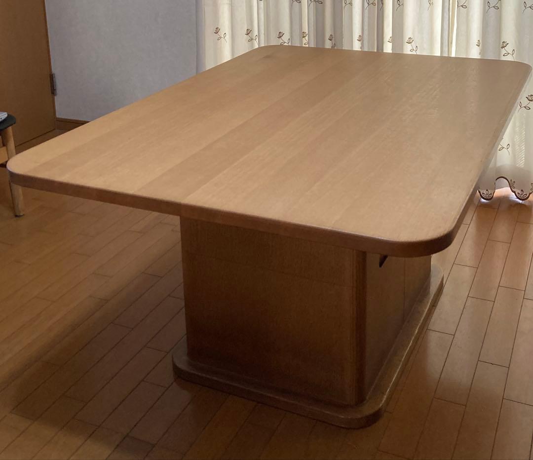 6月までシラカワ ダイニングテーブル たっぷり収納付き 飛騨家具 無垢オークナラ CHIFFON 無垢天板 ダイニングテーブル | 【公式】飛騨の家具『株式会社