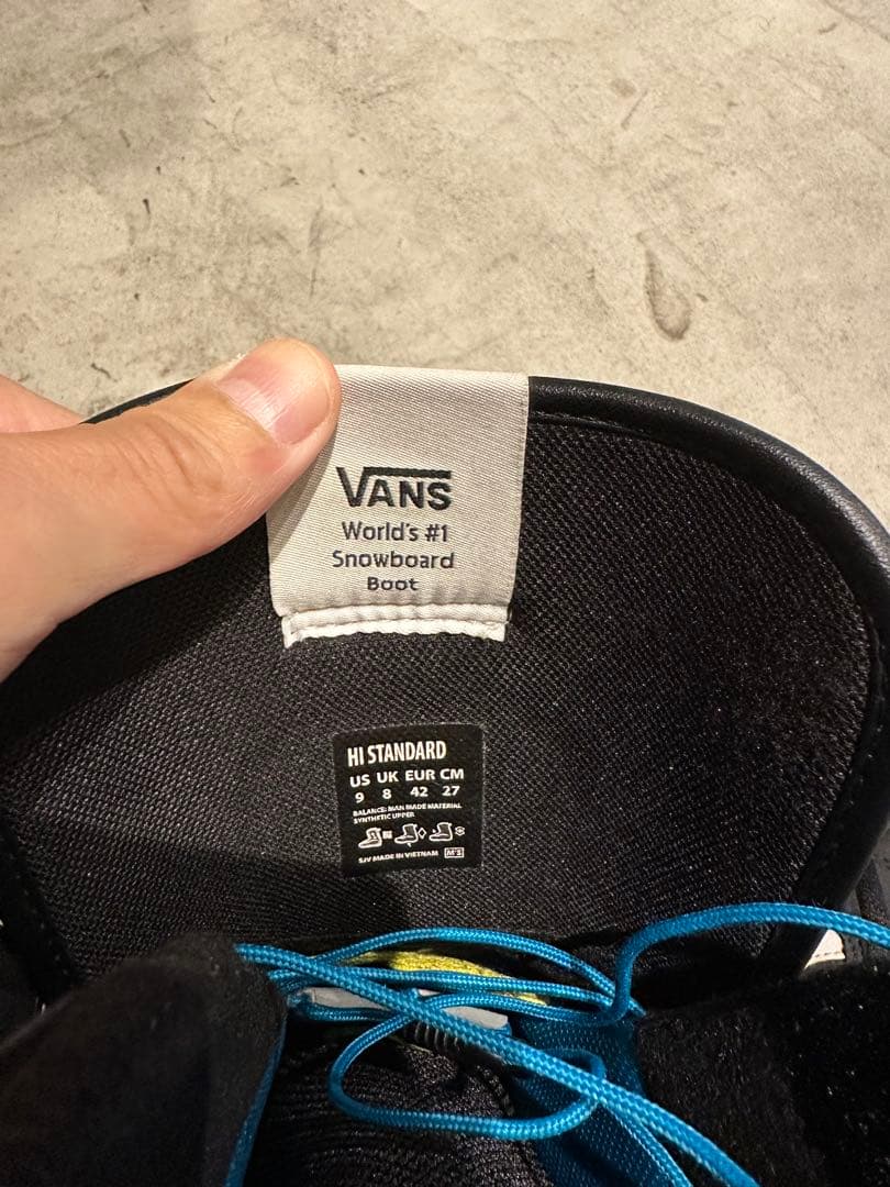 ヴァンズ VANS ハイスタンダード BLACK/WHITE 27.0cm