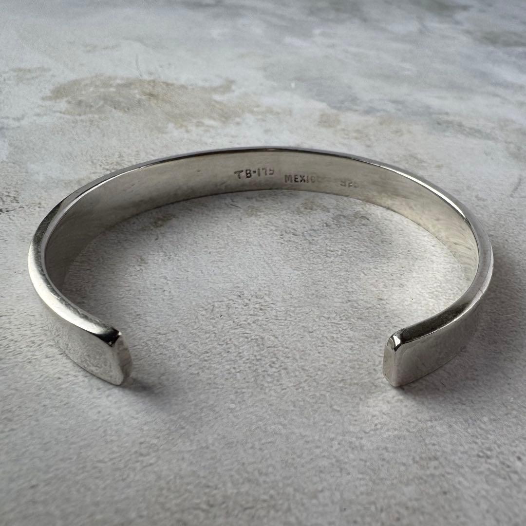 ヴィンテージ スクリューデザインカフブレスレット シルバー925